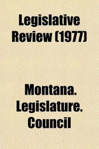 Cover of Legislative Review (1977)