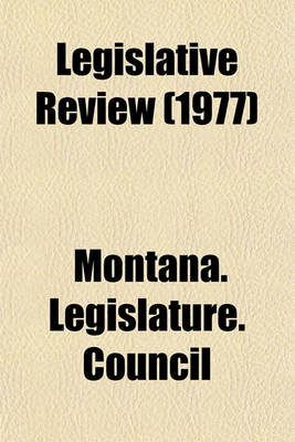 Book cover for Legislative Review (1977)