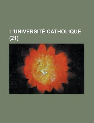 Book cover for L'Universite Catholique (21)