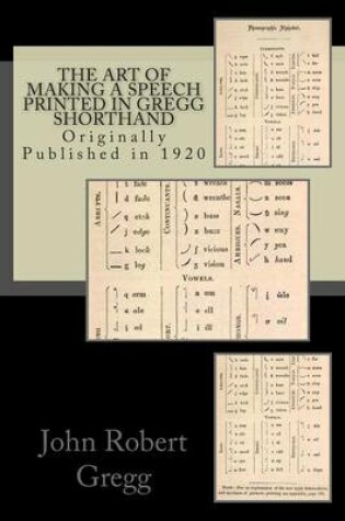 Cover of The Art of Making a Speech - Printed in Gregg Shorthand