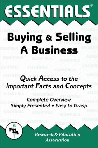 Cover of Essentials of Buying and Selling a Business