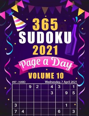 Book cover for 365 Sudoku 2021 Page a Day Volume 10