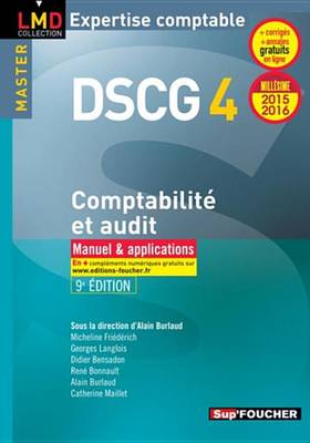 Book cover for Dscg 4 Comptabilite Et Audit Manuel Et Applications 8e Edition Millesime 2015-2016