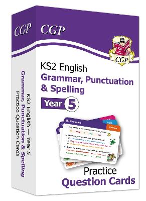 Book cover for KS2 English Year 5 Practice Question Cards: Grammar, Punctuation & Spelling