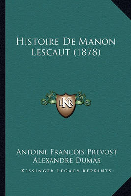 Book cover for Histoire de Manon Lescaut (1878)