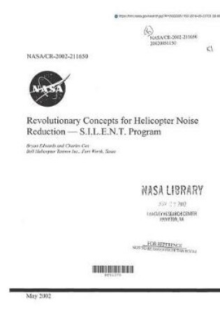 Cover of Revolutionary Concepts for Helicopter Noise Reduction