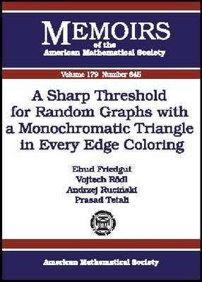 Cover of A Sharp Threshold for Random Graphs with a Monochromatic Triangle in Every Edge Coloring