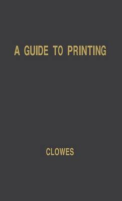 Cover of A Guide to Printing