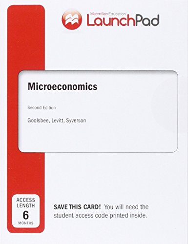 Book cover for Launchpad for Goolsbee's Microeconomics (Six-Month Access)