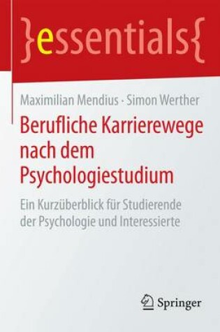 Cover of Berufliche Karrierewege nach dem Psychologiestudium