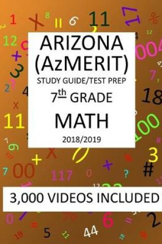 Cover of 7th Grade ARIZONA AzMERIT, MATH, Test Prep