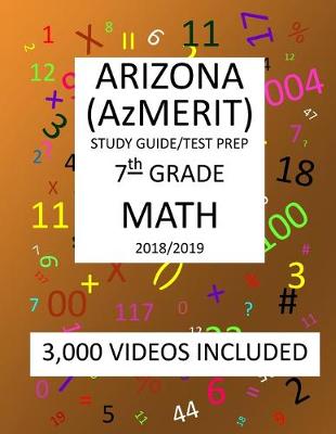 Book cover for 7th Grade ARIZONA AzMERIT, MATH, Test Prep