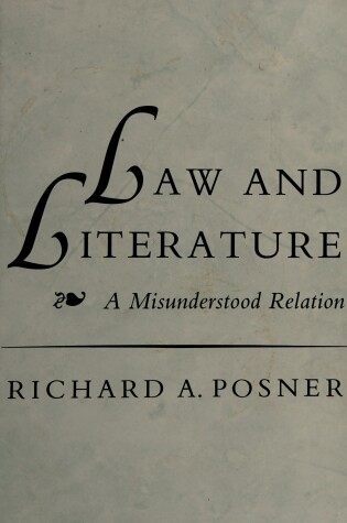 Cover of Law and Literature