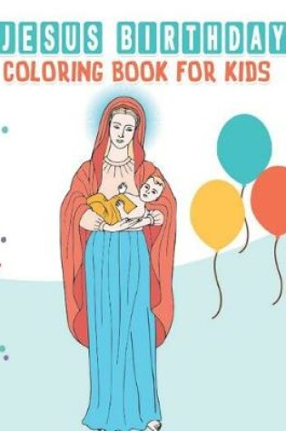 Cover of Jesus Birthday coloring book for kids