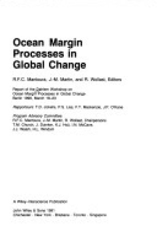 Cover of Ocean Margin Processes in Global Change