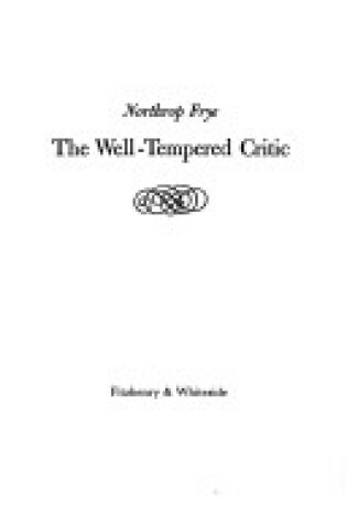 Cover of The Well-Tempered Critic