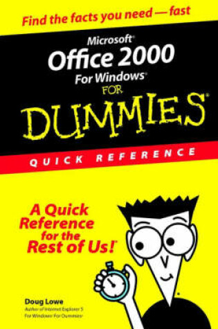 Cover of Microsoft Office 2000 for Windows for Dummies Quick Reference