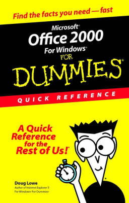 Book cover for Microsoft Office 2000 for Windows for Dummies Quick Reference