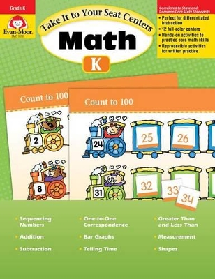 Cover of Take It to Your Seat: Math Centers, Kindergarten Teacher Resource