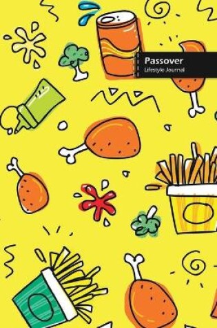 Cover of Passover Lifestyle Journal, Blank Write-in Notebook, Dotted Lines, Wide Ruled, Size (A5) 6 x 9 In (Yellow)