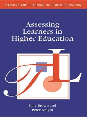 Book cover for Assessing Learners in Higher Education