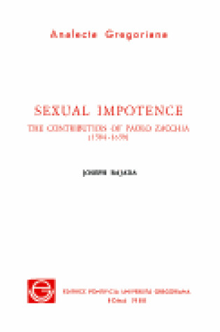 Cover of Sexual Impotence