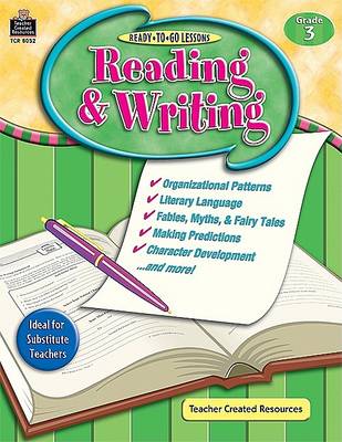 Cover of Ready to Go Lessons: Reading & Writing Grd 3