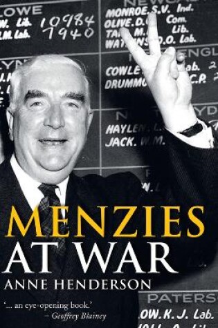 Cover of Menzies at War