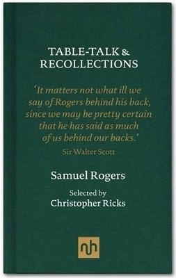 Book cover for Table Talk & Recollections