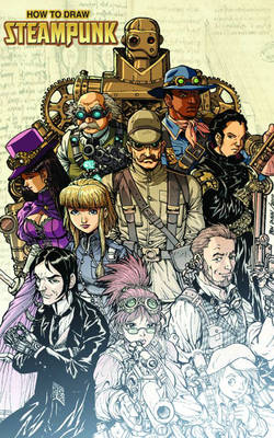 Book cover for How to Draw Steampunk Supersize