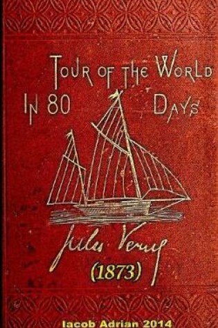 Cover of Tour of the world in eighty days Jules Verne (1873)