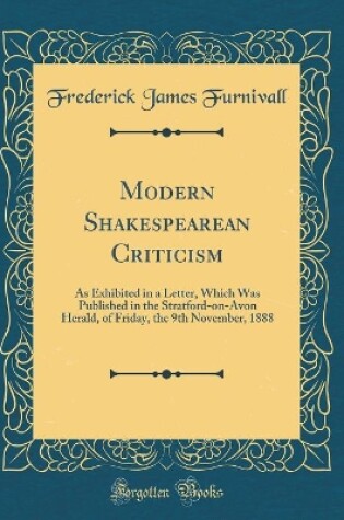 Cover of Modern Shakespearean Criticism