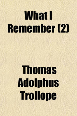Book cover for What I Remember (2)