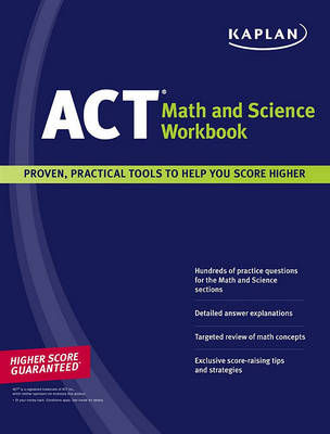 Cover of Kaplan ACT Math and Science Workbook