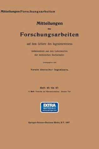 Cover of Versuche Mit Eisenbetonbalken