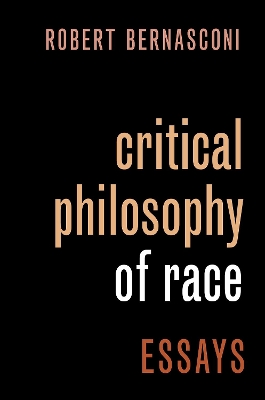 Book cover for Critical Philosophy of Race