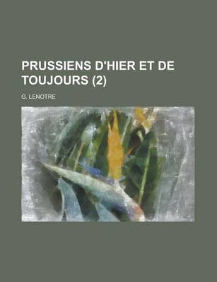 Book cover for Prussiens D'Hier Et de Toujours (2)