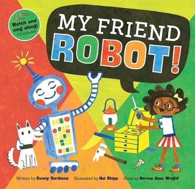 Book cover for My Friend Robot! (with CD)