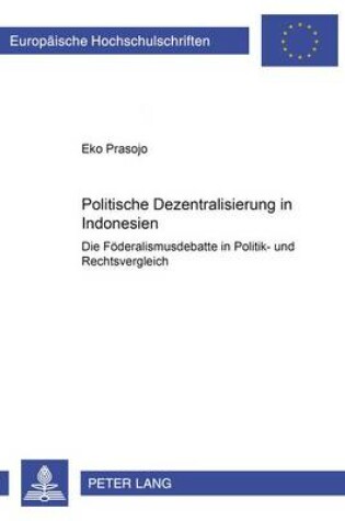 Cover of Politische Dezentralisierung in Indonesien