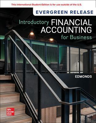Book cover for Introductory Financial Accounting for Business: 2024 Release ISE