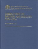 Book cover for Directory of British Architects 1834-1914 Vol 2