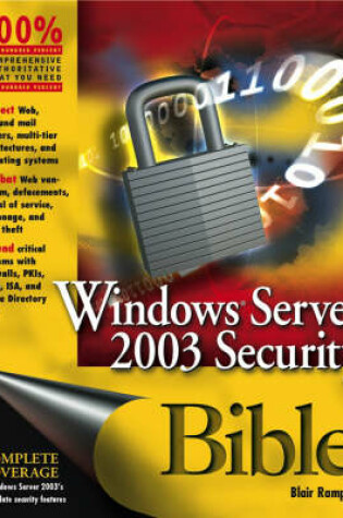 Cover of Windows Server 2003 Security Bible