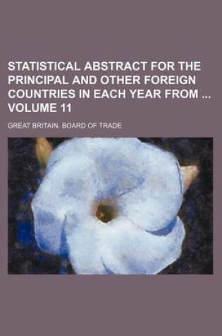 Cover of Statistical Abstract for the Principal and Other Foreign Countries in Each Year from Volume 11
