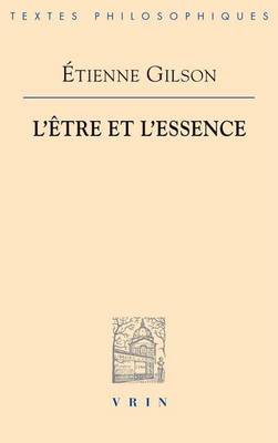 Book cover for L'Etre Et l'Essence