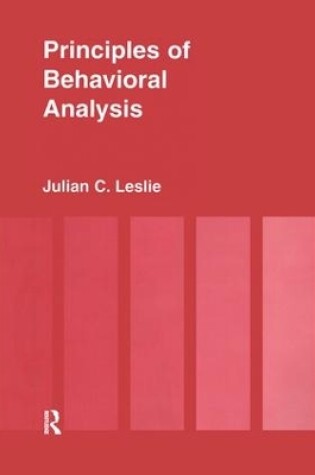 Cover of Principles of Behavioural Analysis