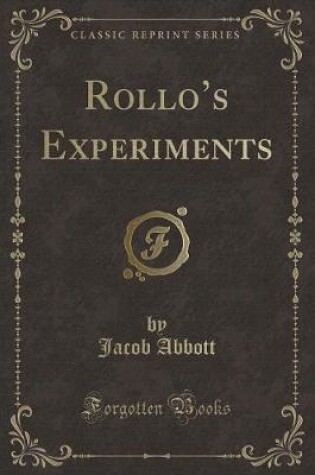 Cover of Rollos Experiments (Classic Reprint)