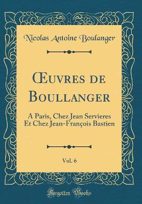 Book cover for Oeuvres de Boullanger, Vol. 6