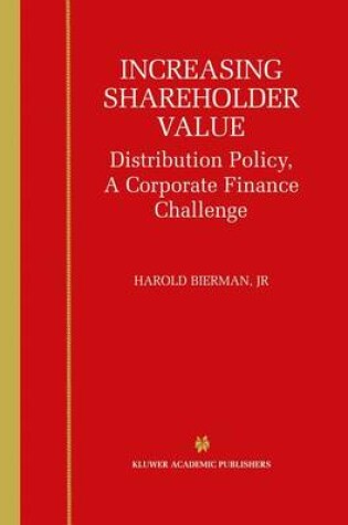 Cover of Increasing Shareholder Value