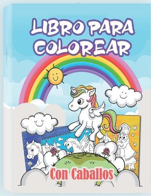 Book cover for Libro para colorear (con caballos)