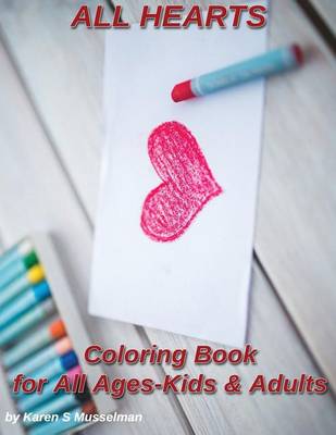 Book cover for All Hearts Coloring Book
